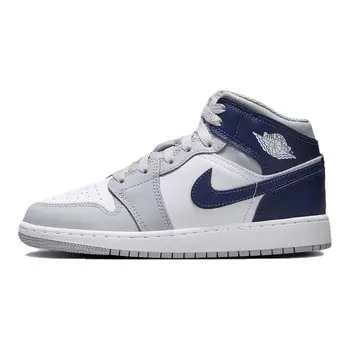 Баскетбольные кроссовки Air 1 Kids GS Jordan, белый/синий