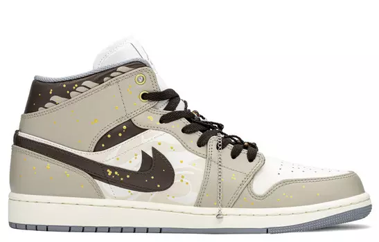 Баскетбольные кроссовки Air 1 Vintage для мужчин, средний верх, коричневый Jordan