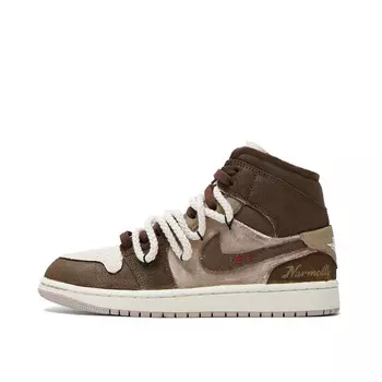 Баскетбольные кроссовки Air 1 Vintage для мужчин, средний верх, коричневый Jordan