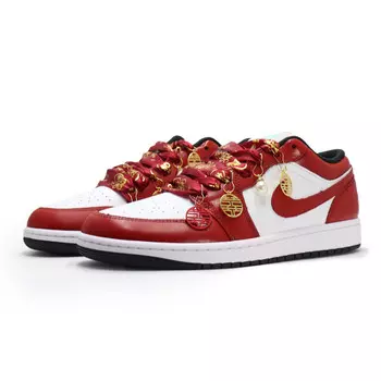Баскетбольные кроссовки Air 1 Vintage для мужчин с низким верхом Jordan, белый/красный