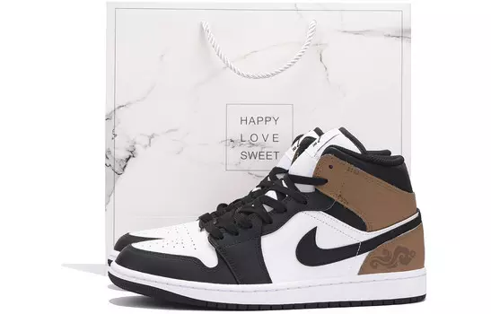 Баскетбольные кроссовки Air 1 Vintage для мужчин, средний верх, коричневый Jordan