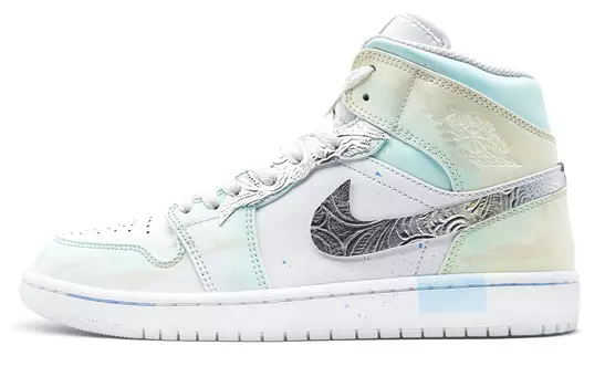 Баскетбольные кроссовки Air 1 Vintage для мужчин, средний верх, светло-голубой Jordan