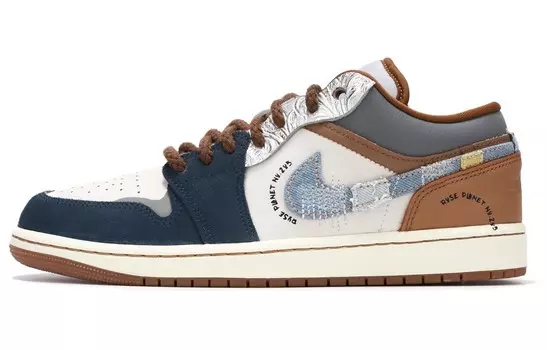 Баскетбольные кроссовки Air 1 Vintage Men Low-Touch Blue Grey Jordan