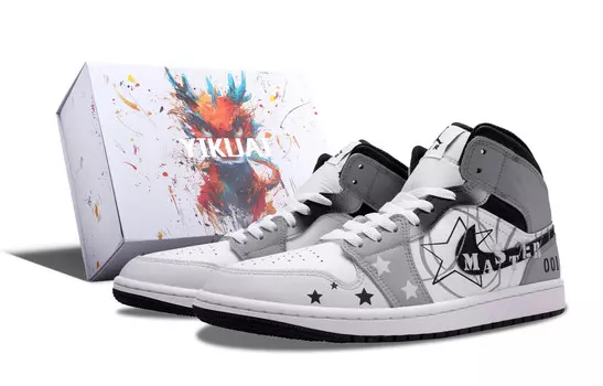 Баскетбольные кроссовки Air 1 Vintage Men Mid-Top White/Black/Grey Jordan