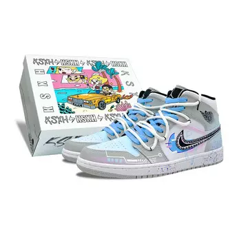 Баскетбольные кроссовки Air 1 Vintage Men Mid-Top Grey/White Jordan