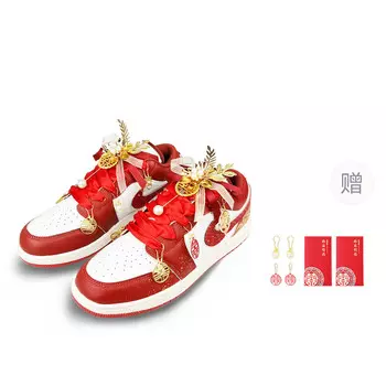 Баскетбольные кроссовки Air 1 Vintage Men Low-Touch Red, Gold Jordan, цвет Deep Red