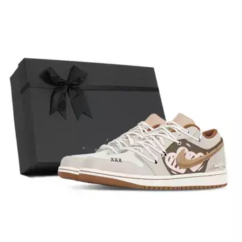 Баскетбольные кроссовки Air 1 Vintage Men Low-Touch Pink Jordan, цвет Linen