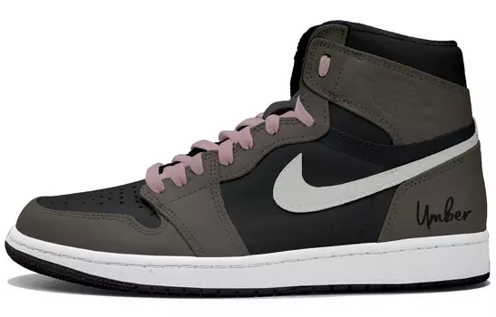 Баскетбольные кроссовки Air 1 Vintage Men High-Top White/Black/Brown Jordan