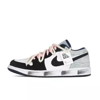 Баскетбольные кроссовки Air 1 Vintage Men Low-Top Blue/Black/Pink Jordan