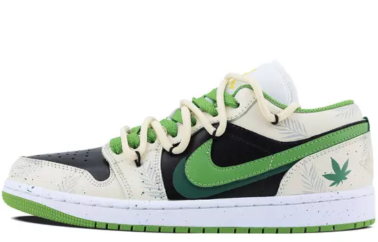 Баскетбольные кроссовки Air 1 Vintage Men Low-Top Green/Black/Beige Jordan