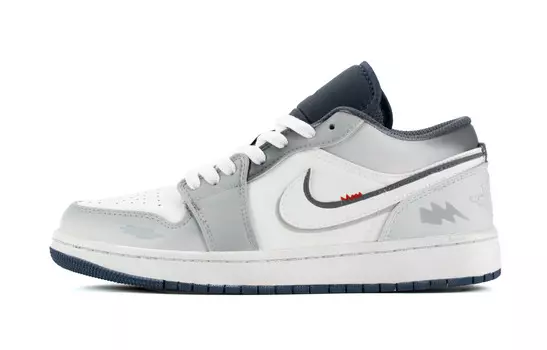 Баскетбольные кроссовки Air 1 Vintage Men Low-top White/Grey Jordan