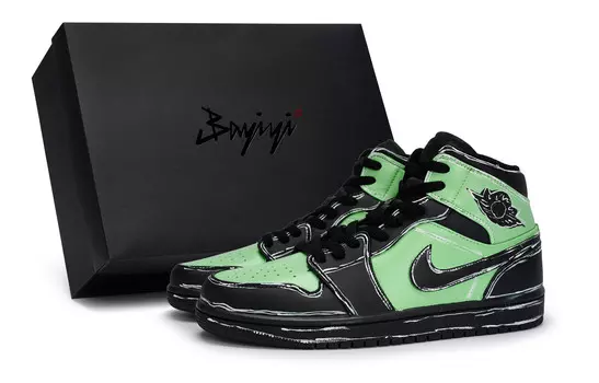 Баскетбольные кроссовки Air 1 Vintage Men Mid-Top Green Jordan