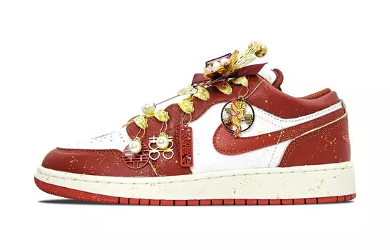 Баскетбольные кроссовки Air 1 Vintage Men Low-Touch Red Jordan, цвет Burgundy