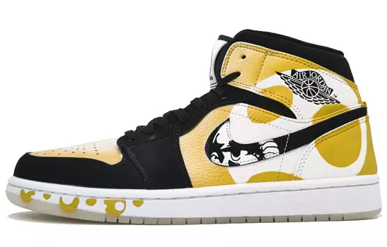 Баскетбольные кроссовки Air 1 Vintage Men Mid-Top White Jordan