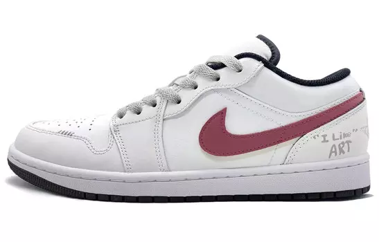 Баскетбольные кроссовки Air 1 Vintage Men Low-Top бежевый/красный/серый Jordan