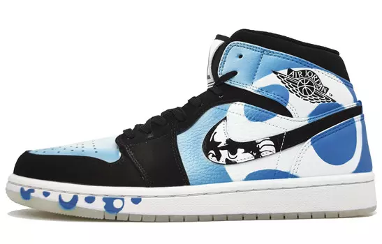 Баскетбольные кроссовки Air 1 Vintage Men Mid-Top White Jordan