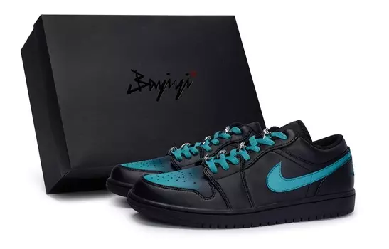Баскетбольные кроссовки Air 1 Vintage Men Low-Touch Lake Blue Jordan