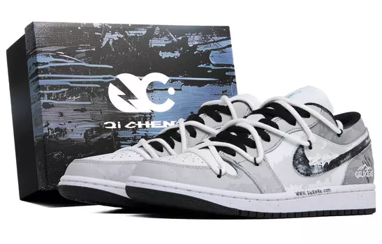 Баскетбольные кроссовки Air 1 Vintage Men Low-Top White/Grey/Black Jordan