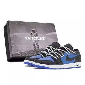 Баскетбольные кроссовки Air 1 Vintage Men Low-Top Blue Jordan