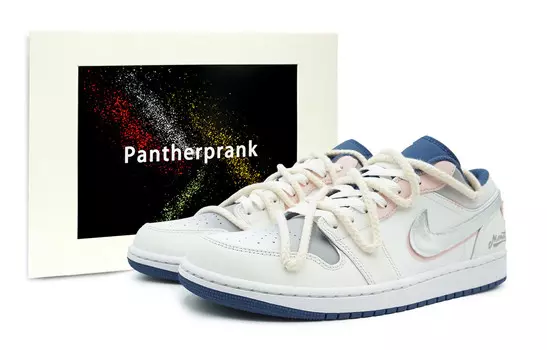 Баскетбольные кроссовки Air 1 Vintage Men Low-Top White/Pink/Grey Jordan