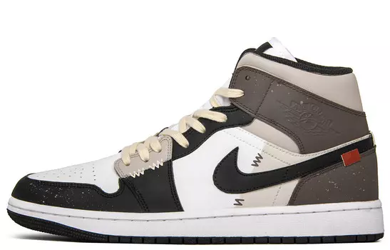 Баскетбольные кроссовки Air 1 Vintage Men Mid-Top Black/Brown Jordan