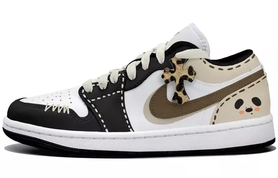 Баскетбольные кроссовки Air 1 Vintage Men Low-Top бежевый/коричневый/белый Jordan