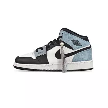 Баскетбольные кроссовки Air 1 Vintage Men High-Top Blue/White Jordan