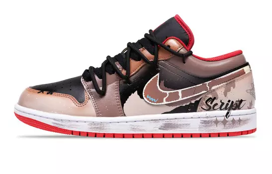 Баскетбольные кроссовки Air 1 Vintage Men Low-Top Black Jordan