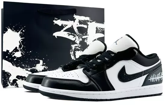Баскетбольные кроссовки Air 1 Vintage Men Low-Top Black/White Jordan