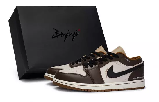 Баскетбольные кроссовки Air 1 Vintage Men Low-Top Coffee/Black Jordan