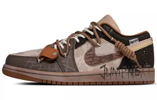 Баскетбольные кроссовки Air 1 Vintage Men Low-Top Brown/Tan/Black Jordan