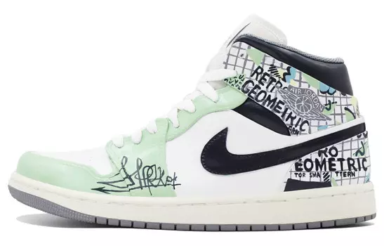 Баскетбольные кроссовки Air 1 Vintage Men Mid-Top Green/Black Jordan