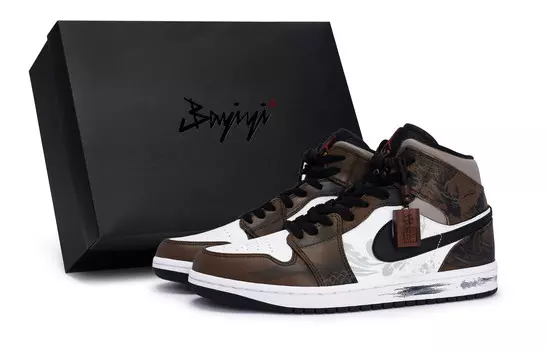 Баскетбольные кроссовки Air 1 Vintage Men Mid-Top Black Jordan