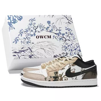 Баскетбольные кроссовки Air 1 Vintage Men Low-Top Brown/White Jordan