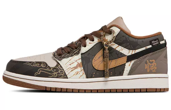 Баскетбольные кроссовки Air 1 Vintage Men Low-Top Brown/Beige/Beige Brown Jordan