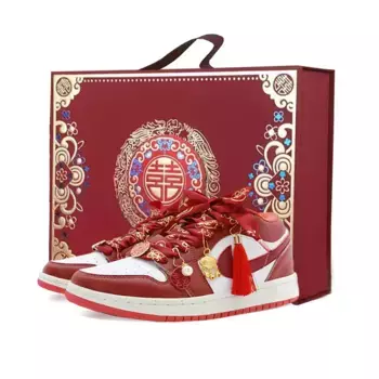 Баскетбольные кроссовки Air 1 Vintage Men Low-Top White/Red Jordan