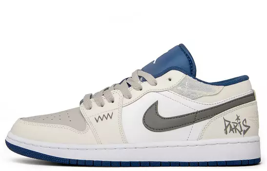 Баскетбольные кроссовки Air 1 Vintage Men Low-Top бежевый/коричневый Jordan