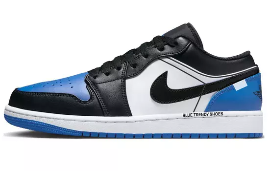 Баскетбольные кроссовки Air 1 Vintage Men Low-top Black/white/blue Jordan