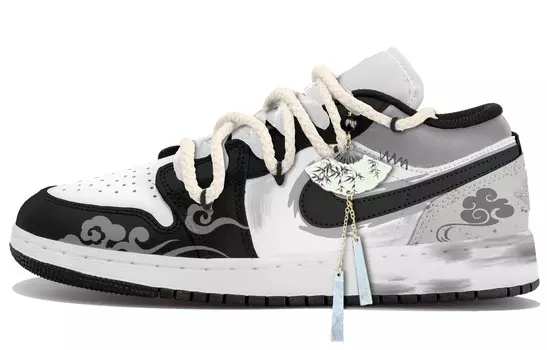 Баскетбольные кроссовки Air 1 Vintage Men Low-Top Black/White/Grey Jordan