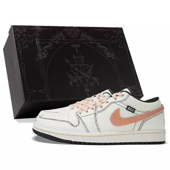 Баскетбольные кроссовки Air 1 Vintage Men Low-Top Orange/White Jordan