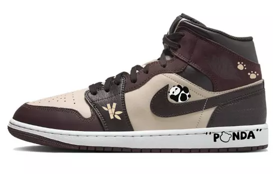 Баскетбольные кроссовки Air 1 Vintage Men Mid-Top Brown/Black/Beige Jordan