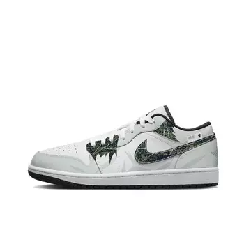 Баскетбольные кроссовки Air 1 Vintage Men Low-Top Azure Jordan, светло-голубой