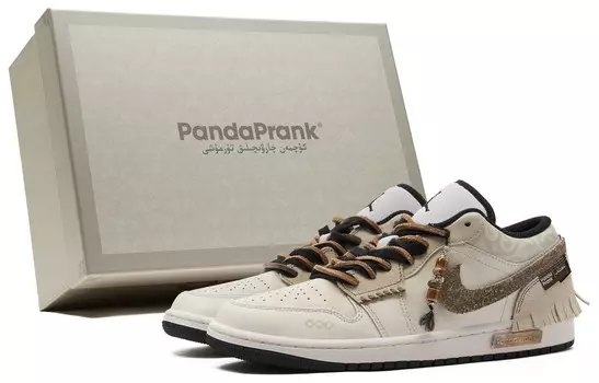 Баскетбольные кроссовки Air 1 Vintage Men Low-Top бежевый/коричневый Jordan