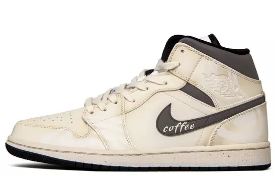 Баскетбольные кроссовки Air 1 Vintage Men Mid-Top бежево-коричневый Jordan