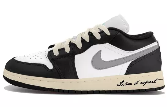 Баскетбольные кроссовки Air 1 Vintage Men Low-Top Black/White/Grey Jordan