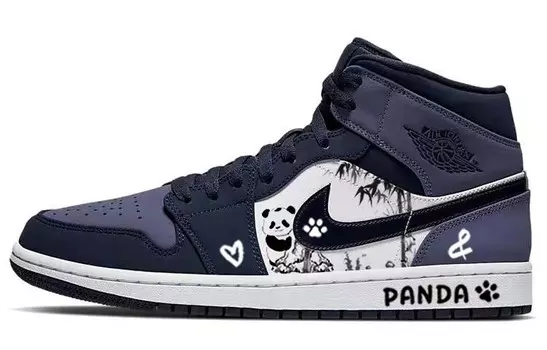 Баскетбольные кроссовки Air 1 Vintage Men Mid Top Фиолетовый/белый Jordan