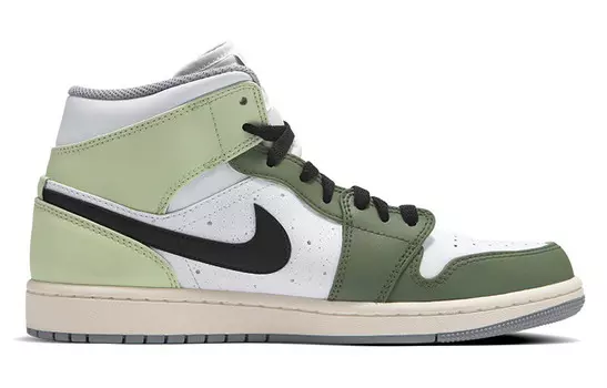 Баскетбольные кроссовки Air 1 Vintage Men Mid-Top Green/White/Black Jordan