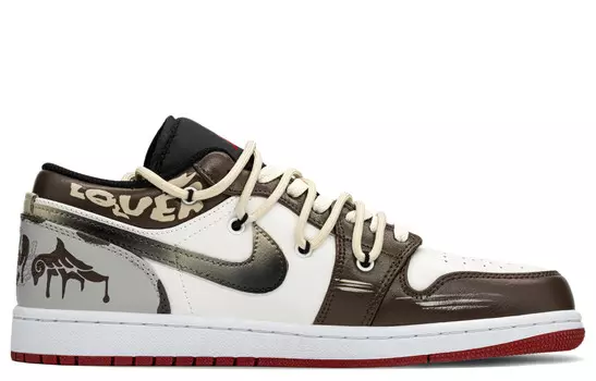 Баскетбольные кроссовки Air 1 Vintage Men Low-top White/Brown/Beigh Jordan