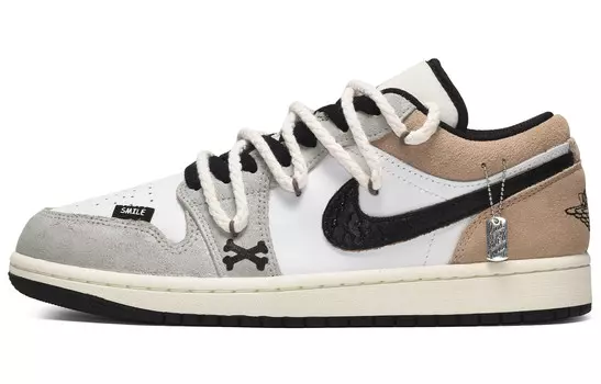 Баскетбольные кроссовки Air 1 Vintage Men Low-top Grey/Yellow Jordan