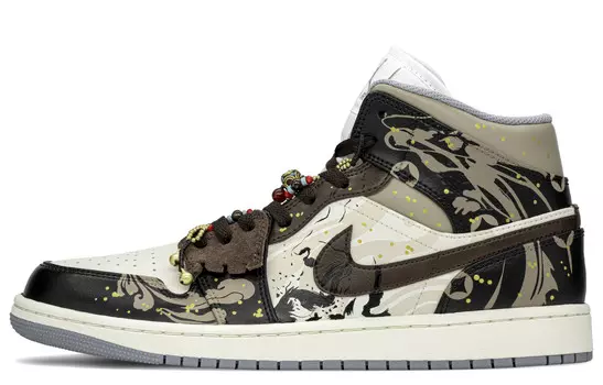 Баскетбольные кроссовки Air 1 Vintage Men High Top Black/Brown Jordan